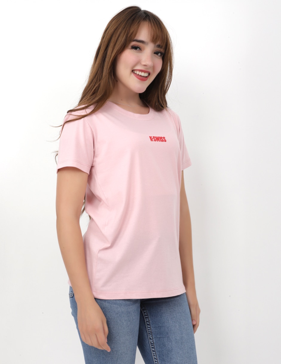 Playera manga corta Nasla cuello redondo para mujer 3